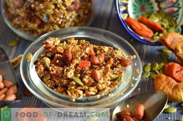 Homemade muesli with your own hands