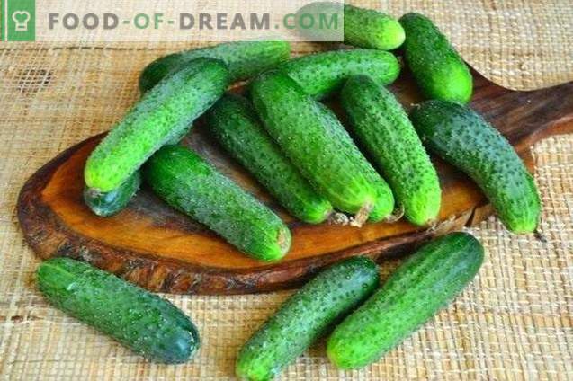 Salted cucumbers with tarragon