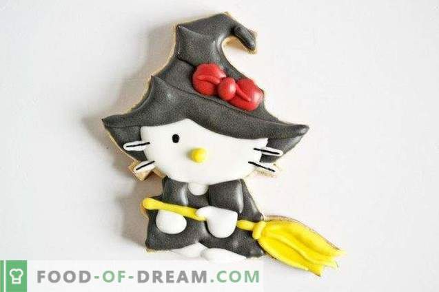 Halloween Kitty Witch Cookies