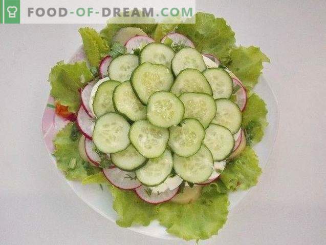 Spring layered salad