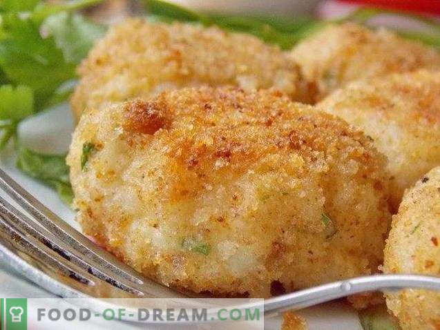 Celery cutlets with rice