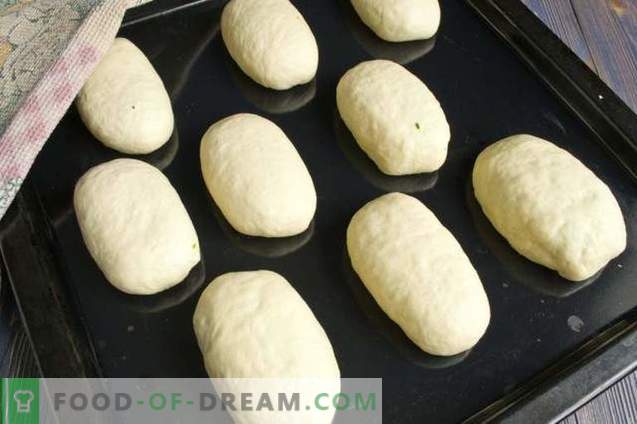 Patties with rice and egg in the oven