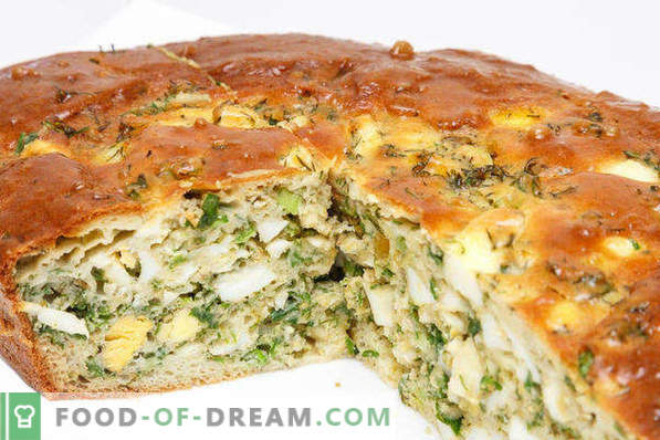 Bulk pie with cabbage in the oven, microwave, with mayonnaise, minced meat, eggs