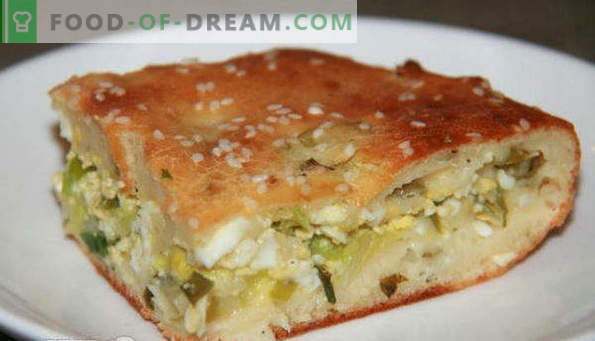 Bulk pie with cabbage in the oven, microwave, with mayonnaise, minced meat, eggs