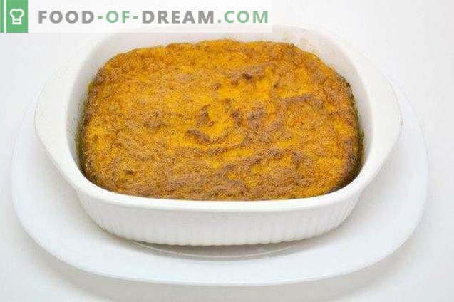 Carrot sponge cake with orange cream