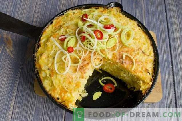 Pasta Casserole with Cottage Cheese and Cabbage