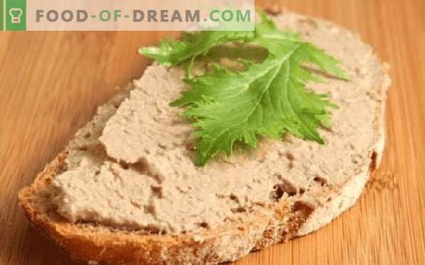 Chicken liver pate at home, recipes for winter, with cream, butter, brandy