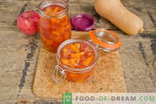 Apple jam with pumpkin - the sweet taste of autumn