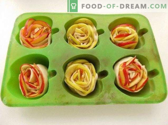Baked Apple Roses from Puff Pastry