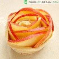 Baked Apple Roses from Puff Pastry