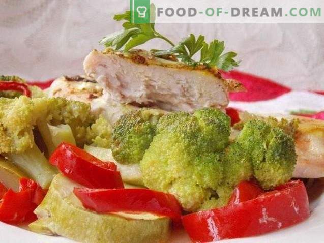 Chicken Breasts Baked with Vegetables