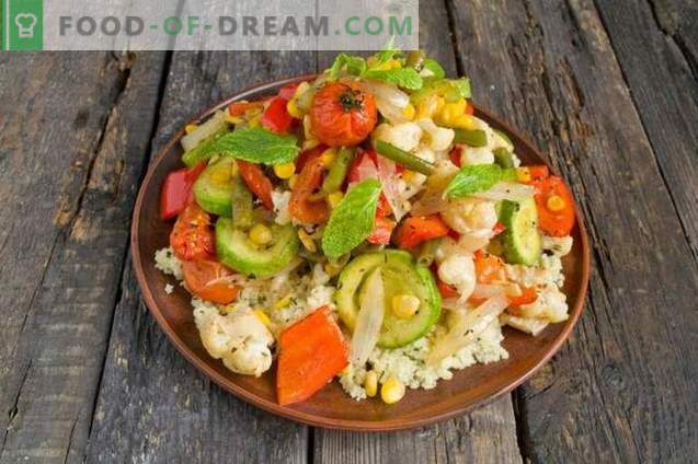 Moroccan Baked Vegetables with Couscous