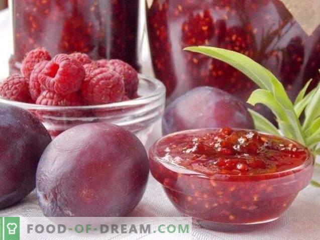 Plum raspberry jam
