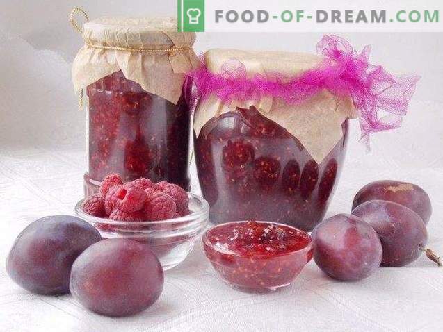 Plum raspberry jam