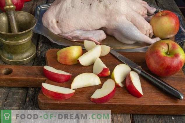 Duck with apples