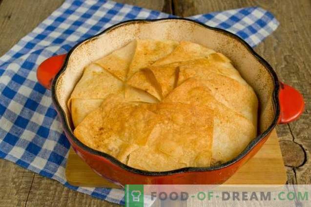 Shakh-pilaf in pita bread - consuming for the holiday