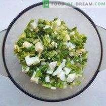 Wild garlic salad