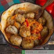 Italian Meatballs, or Meat Balls in Vegetable Sauce
