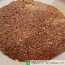 Pancake liver cake with filling