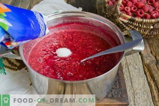 Raspberry jam for the winter in 10 minutes