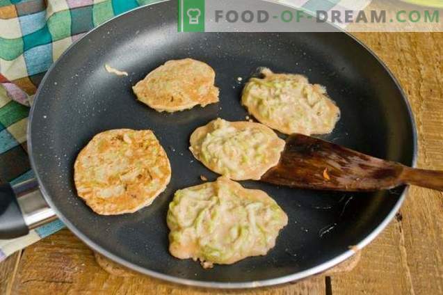 Zucchini cutlets with a side dish for a quick dinner