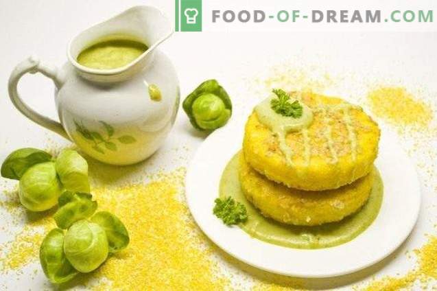 Polenta with Brussels Sprouts Sauce