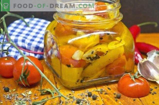 Yellow Pepper Confi with Cherry Tomatoes
