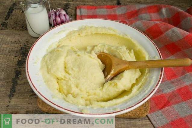 Kartupeļu biezenis - recepte ar pienu un sviestu