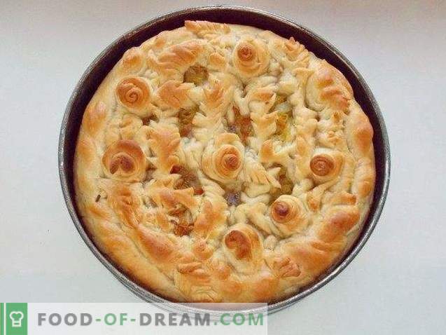 Cabbage pie on lean dough