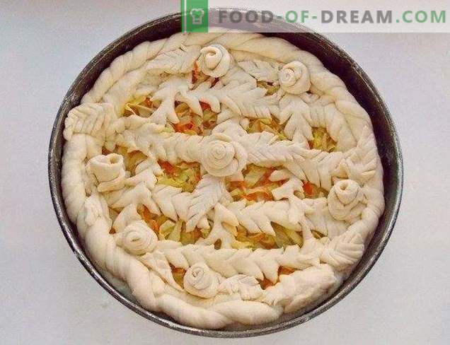Cabbage pie on lean dough