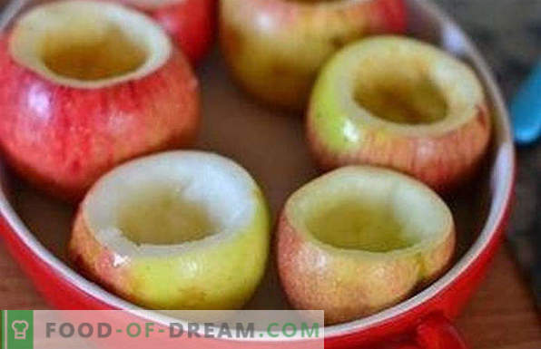 How to bake apples in the microwave, with sugar, for a child, with cottage cheese