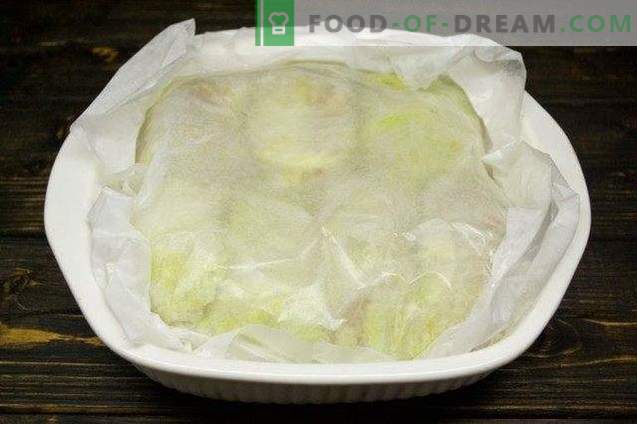Cabbage rolls in Peking cabbage