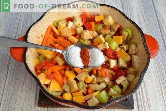 Pumpkin Soup with Peppers and Potatoes