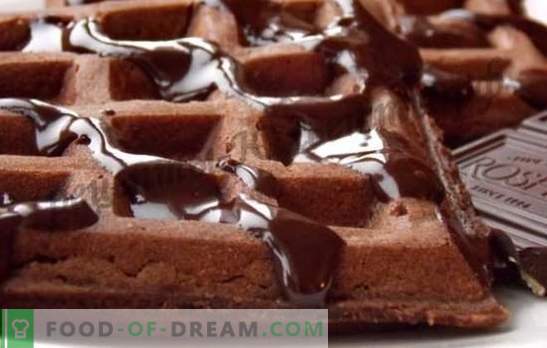 Chocolate waffles - recipes of a forgotten delicacy. How to make fragrant chocolate waffles