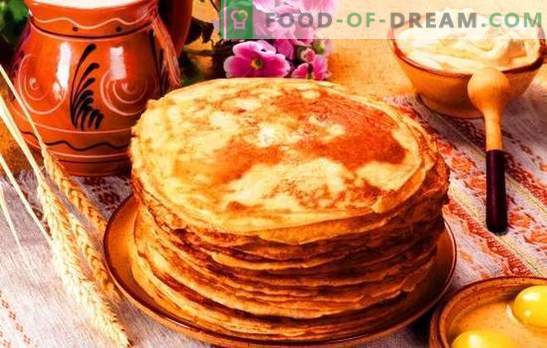 Russian pancakes with sour milk: carnival for the whole year! One dough recipe for pancakes with sour milk and a lot of sour milk pancakes with fillings