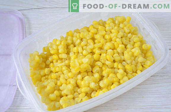 How to freeze corn in grains