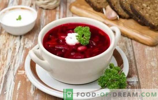 Borsch with chicken - step-by-step recipes of the traditional first course. How to cook red or green borsch with chicken (step by step)
