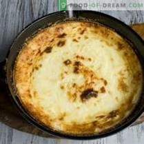 Cottage cheese casserole with semolina