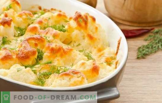Cauliflower with eggs in the oven - the secrets of delicious food. Cauliflower casseroles with egg and cheese in the oven for everyday life and holidays