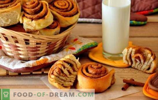 Yeast dough cinnamon buns - do you remember this flavor? The best recipes for homemade yeast dough cinnamon rolls