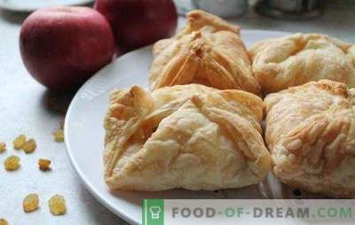 Puff pastry with apples ... I will not refuse! Recipes for puff pastries with apples in the oven from home and purchased dough