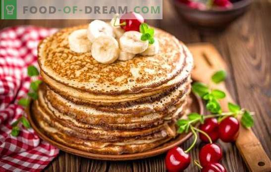 Real classic pancakes: step by step recipes. Proven recipes of classic pancakes with milk, yeast and kefir