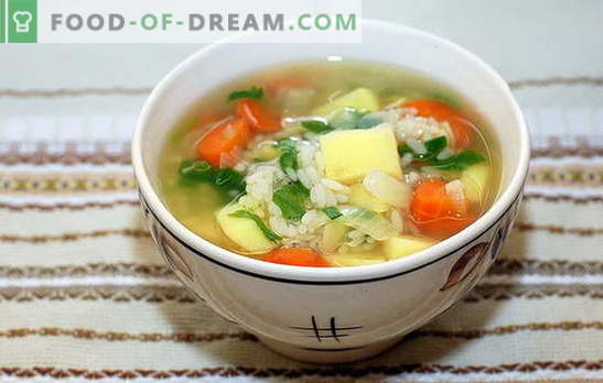 Chicken rice soup: basic rules for cooking. Unique and classic versions of rice soup with chicken