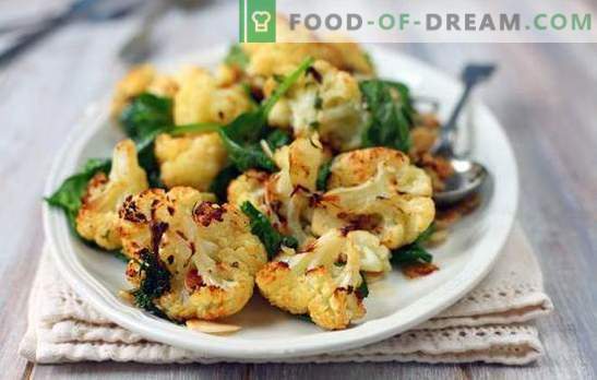What can be cooked from cauliflower quickly and tasty is the first and second course, side dish and appetizer. Simple cauliflower dishes