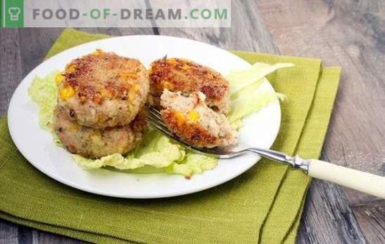 Canned fish cutlets: it's just delicious. Recipes for canned fish cutlets with rice, vegetables, potatoes
