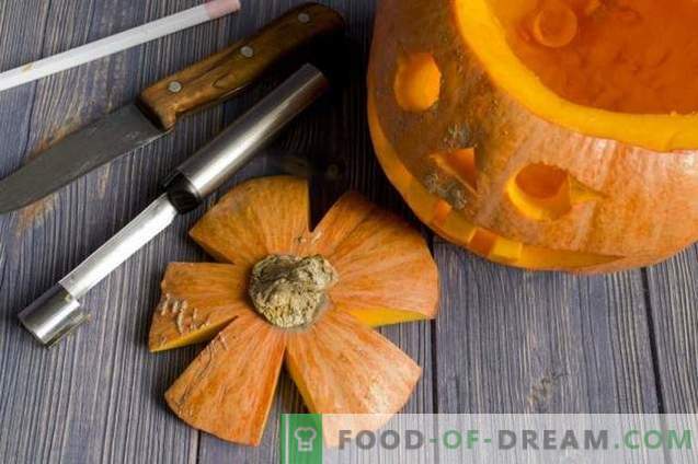 How to make a pumpkin lamp and dry pumpkin seeds?