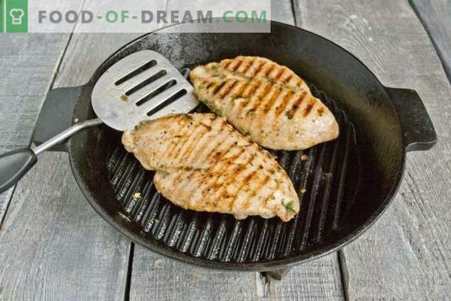 Juicy grilled chicken fillet