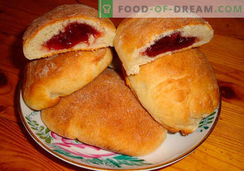 Buns with jam - the best recipes. How to properly and tasty cook buns with jam