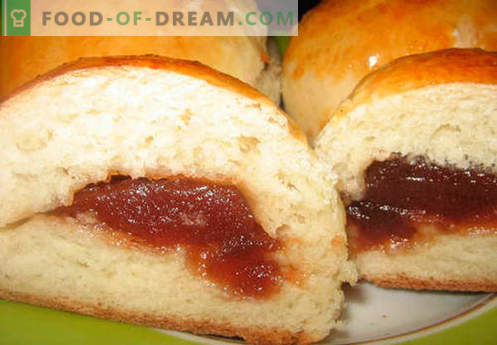 Buns with jam - the best recipes. How to properly and tasty cook buns with jam