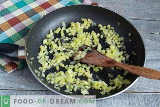 Simple and tasty cod liver salad with golden rice